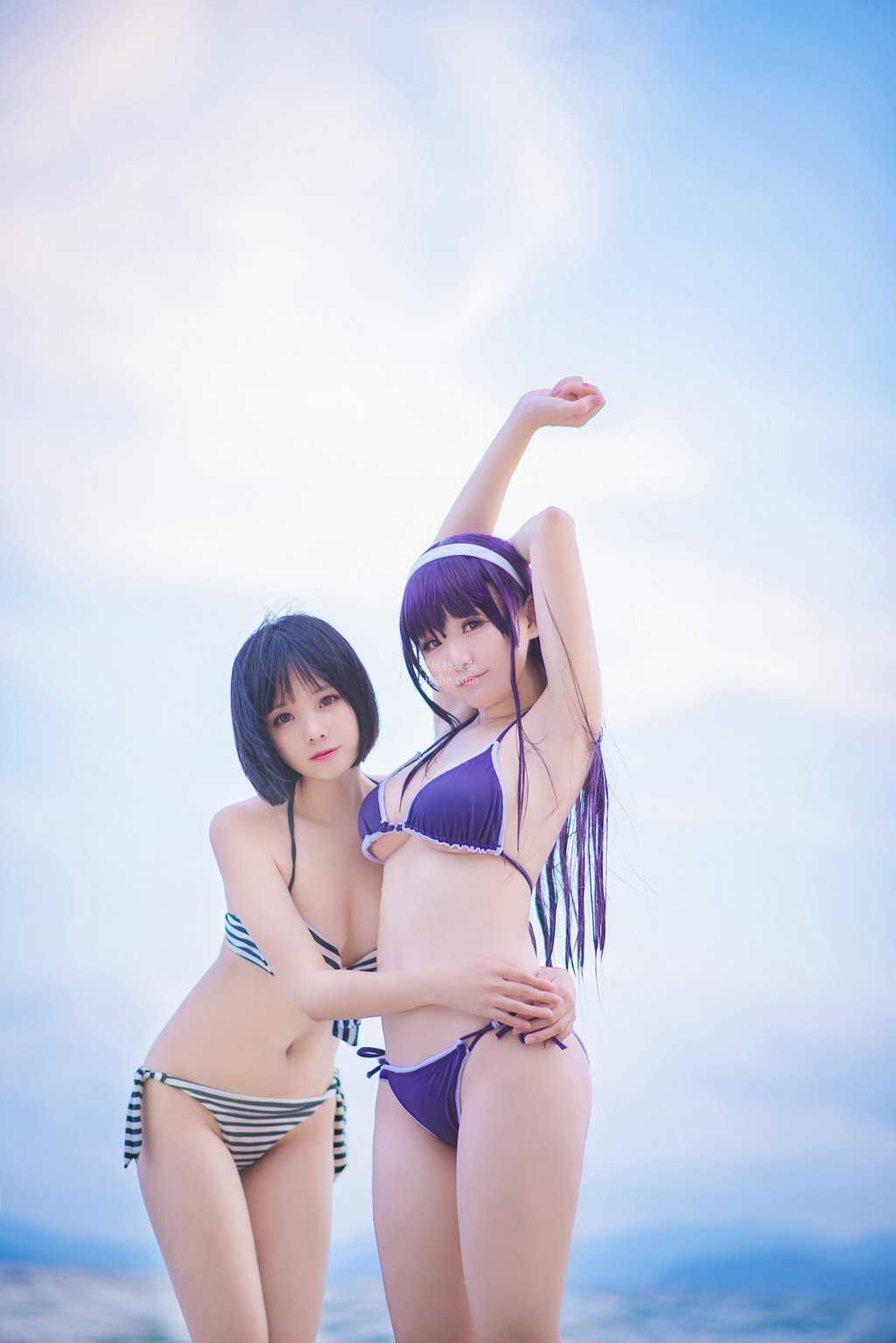 网紅Coser@白金Saki写真 – 水着泳装秀