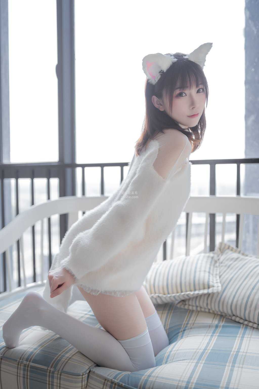 网紅Coser@Kitaro_绮太郞 白喵女友